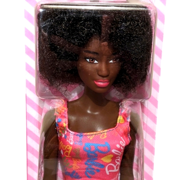 Mattel African American Barbie with Pink Mini Dress Doll Toy NWT - Picture 5 of 6